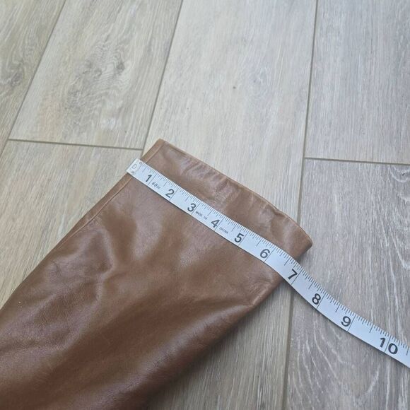 Peter Kaiser brown leather calf height boots women's 6.5 elastomere west Germany - Picture 10 of 13